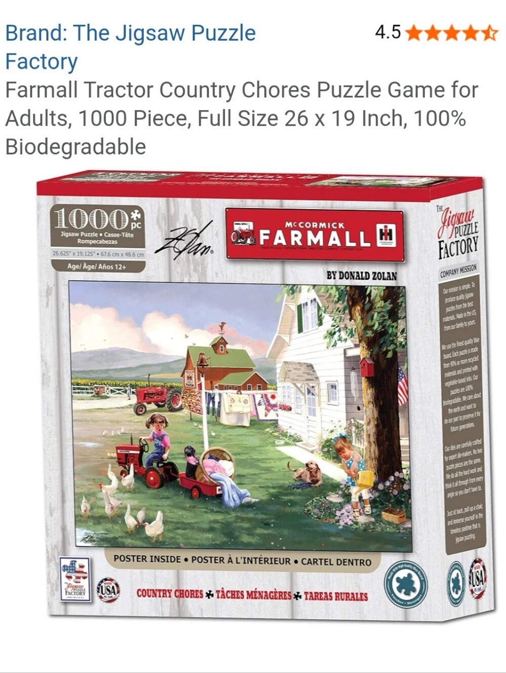 Farmhouse 1000p Jigsaw Puzzle